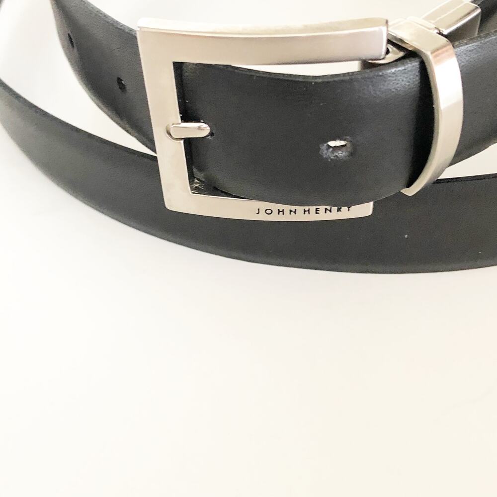 John Henry Belt Black Size 42 / 105 Made In USA